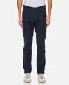 Incotex Straight Trousers With Belt Loops And Pockets In Blue