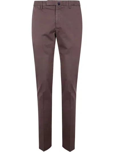 Incotex Slim Fit Trousers In Light Brown