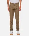 Incotex Splatter Print Regular Trousers In Brown