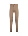 Incotex Slim Fit Trousers In Beige Certified Doeskin In Brown