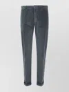 Incotex Slim Fit Trousers Rolled Cuffs In Gray