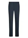 Incotex Slim-fit Trousers With Modern Cut In Blue In Blue