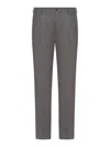 Incotex Slim Fit Virgin Wool Pants In Grey