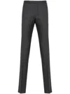 Incotex Slim Fit Virgin Wool Pants With Belt Loops In Grey