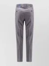 Incotex Slim Fit Virgin Wool Trousers With Pleats In Gray