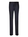 Incotex Slim Fit Wool Blue Trousers In Blue