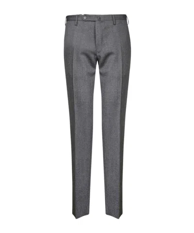 Incotex Slim Fit Zip Closure Pants In Gray
