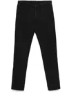 Incotex Tapered Casual Pants In Black