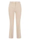 Incotex Tailored Trousers With Back Pockets And Belt Loops In Beige
