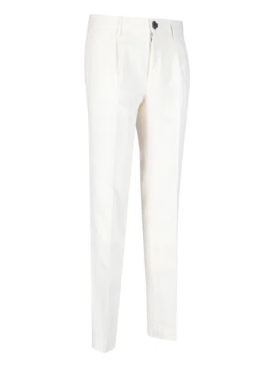 Incotex Slim Pants In White