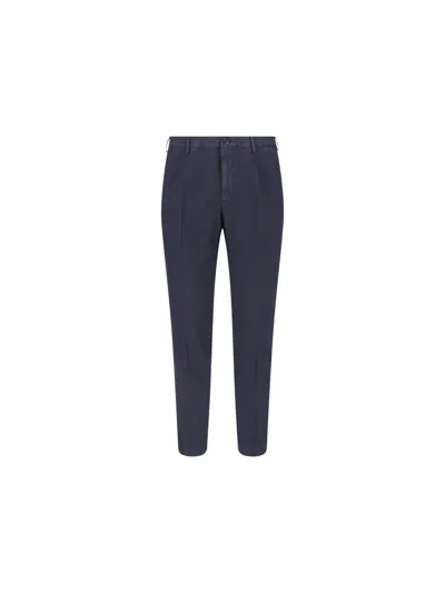 Incotex Slim Tapered Fit Tailored Pants With Mid-rise Waist In Multi