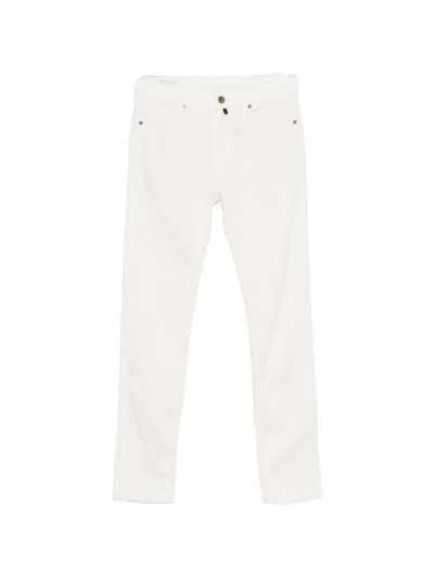 Incotex White Straight-leg Casual Cotton Pants