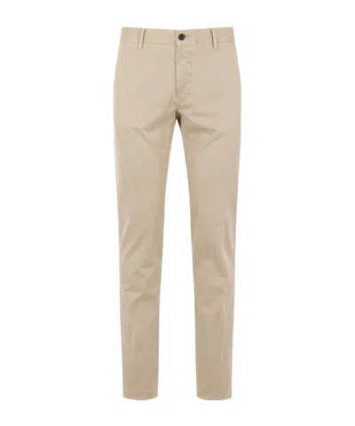 Incotex Slim-fit Cotton Trousers In Neutral