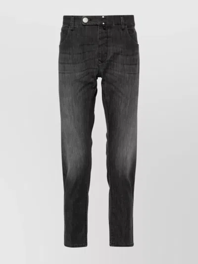 INCOTEX SPECIAL DENIM TROUSERS FADED EFFECT