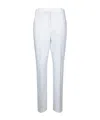 Incotex Straight-leg White Trousers With Tailored Silhouette In White