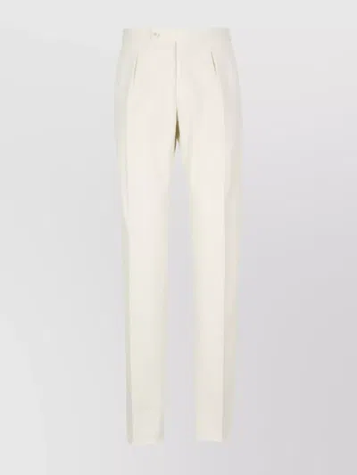 INCOTEX STRAIGHT COTTON PANTS BELT LOOPS