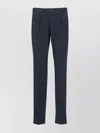 Incotex Straight Cotton Trousers With Pockets In Blue