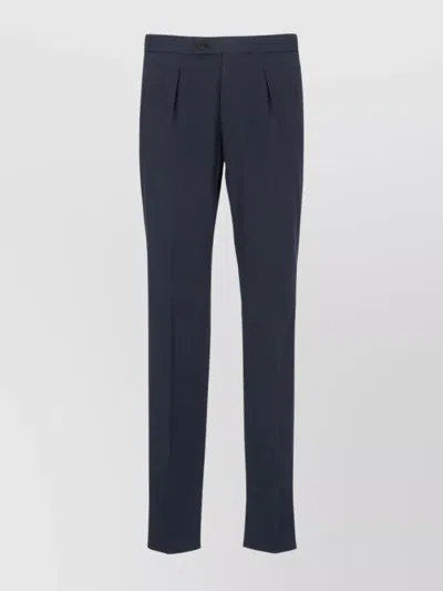 INCOTEX STRAIGHT COTTON TROUSERS WITH POCKETS