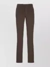 Incotex Straight-leg Brown Cotton Pants With Classic Detailing In Brown