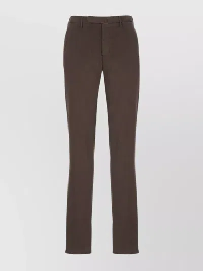 INCOTEX STRAIGHT CUT COTTON TROUSERS AND POCKETS