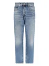 Incotex Straight Leg Five-pocket Trousers With Belt Loops In Blue