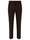 Incotex Straight-leg And Mid-rise Wool Tailored Trousers Clothing In Brown