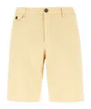 Incotex Straight-leg Bermuda Shorts In Yellow