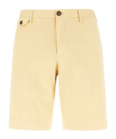 Incotex Straight-leg Bermuda Shorts In Yellow