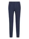 Incotex Straight-leg Blue Cotton Trousers