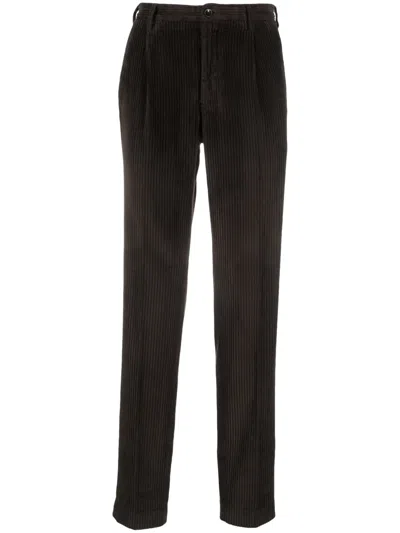 Incotex Straight-leg Corduroy Chinos In Brown