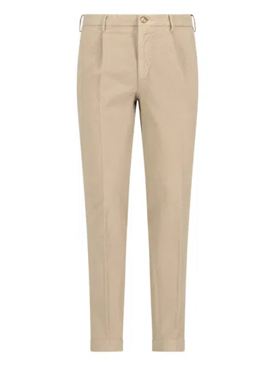 INCOTEX STRAIGHT-LEG COTTON TROUSERS