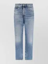 Incotex Straight Leg Five-pocket Trousers With Belt Loops In Blue