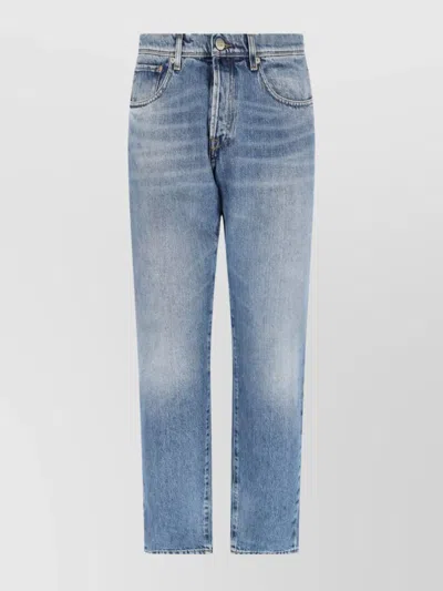 INCOTEX STRAIGHT LEG FIVE-POCKET TROUSERS WITH BELT LOOPS