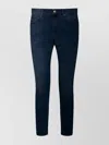 Incotex Straight Leg Five-pocket Trousers With Belt Loops In Blue