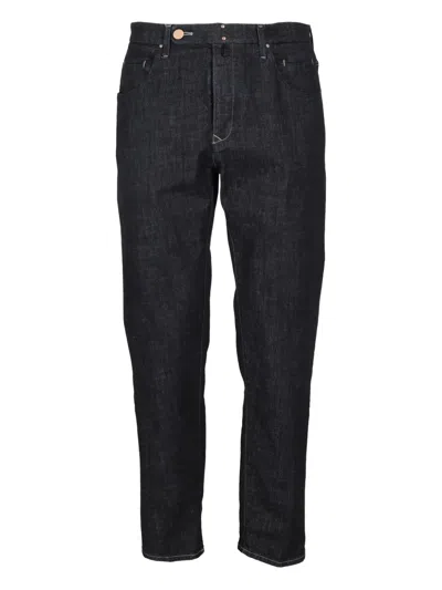 Incotex Straight-leg Jeans In Black