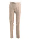 Incotex Straight-leg Pleated Trousers In Neutral