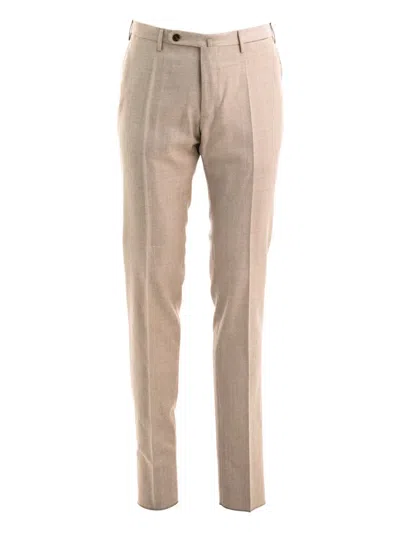 Incotex Straight-leg Pleated Trousers In Neutral