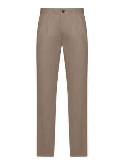 Incotex Straight Leg Tailored Cotton Trousers In Multi