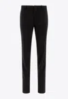 Incotex Tailored Trousers With Classic Button Closure In Black