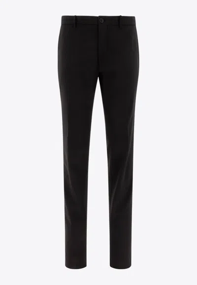 Incotex Tailored Trousers With Classic Button Closure In Black