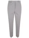 Incotex Straight-leg Tailored Pants With Mid-rise Waist In Gray