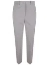 Incotex Straight-leg Tailored Pants With Mid-rise Waist In Gray