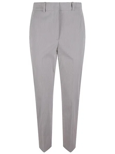 INCOTEX STRAIGHT-LEG TAILORED PANTS WITH MID-RISE WAIST