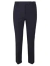 Incotex Straight-leg Tailored Pants With Subtle Hem Detailing In Black