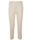 Incotex Straight-leg Tailored Pants With Subtle Hem Slits In Neutral