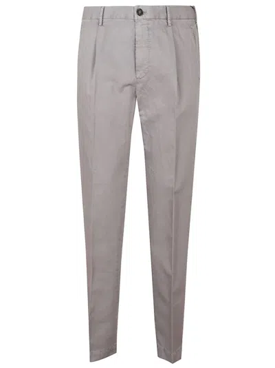 INCOTEX INCOTEX STRAIGHT-LEG TAILORED PANTS WITH SUBTLE PLEATS