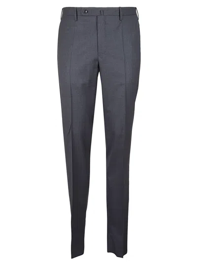 INCOTEX STRAIGHT-LEG TAILORED TROUSERS WITH CLASSIC WAISTBAND