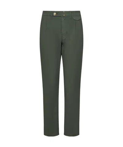 Incotex Straight-leg Trousers In 绿色
