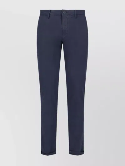 INCOTEX STRAIGHT LEG TROUSERS BELT LOOPS
