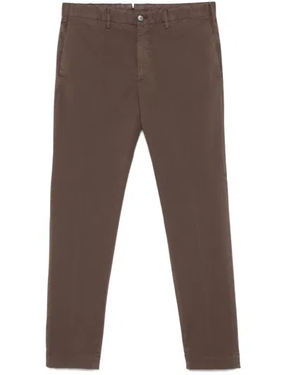 Incotex Straight-leg Trousers In Brown